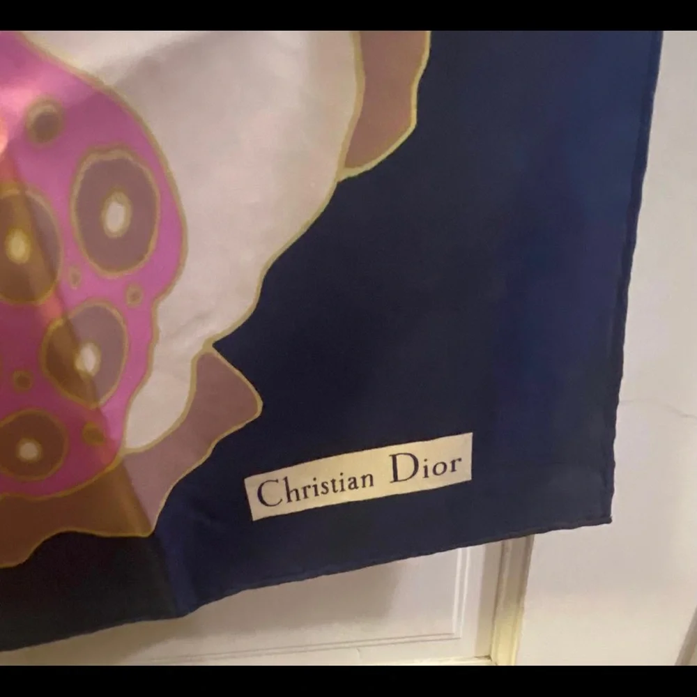 Stunning Christian Dior Vintage scarf silk‎